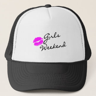Casquette Week-end de filles (noir de baiser)