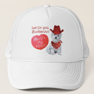 Casquette Westie Cowboy Valentine