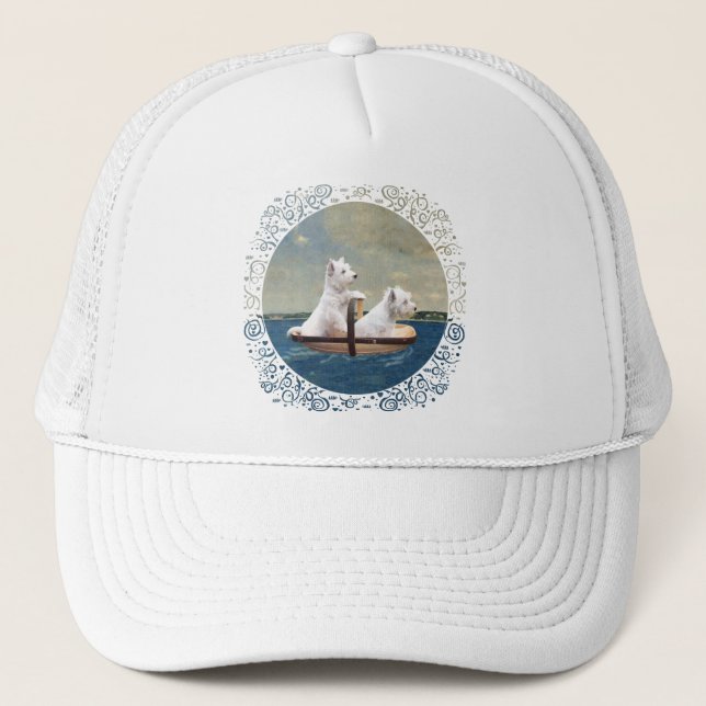 Casquette Westies prennent la mer (Devant)