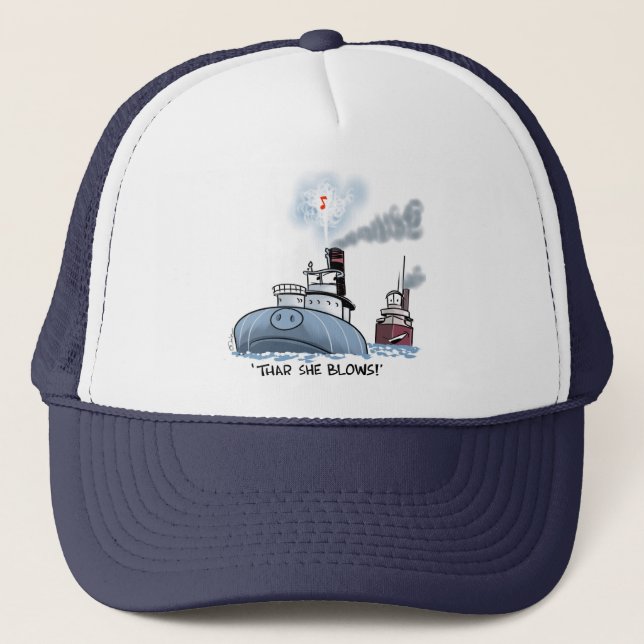 Casquette Whaleback "thar qu'elle souffle " (Devant)