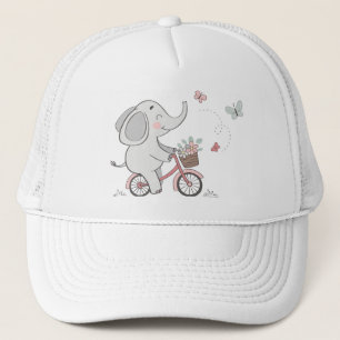 Casquette Whimsical Elephant vélo d'équitation - Enfants Des