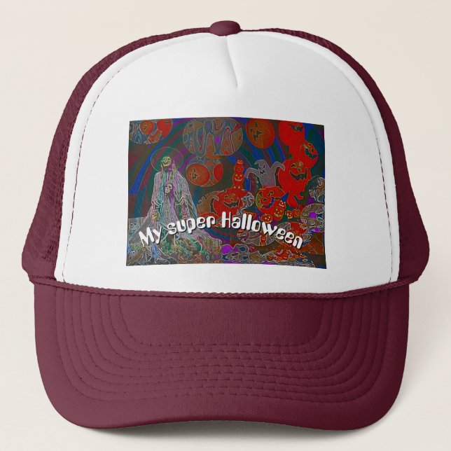 Casquette Whimsical Halloween Dreams (Devant)