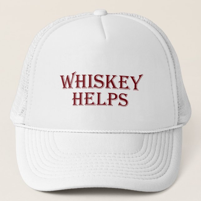 Casquette Whiskey aide à drôles l'alcool dit whisky citation (Devant)