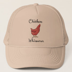 Casquette Whisperer de poulet Hen Aquarelle drôle Humour