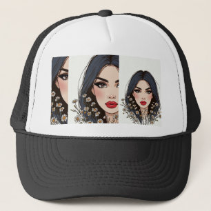 Casquette Whispers of Nature - Beauté féminine en fleurs