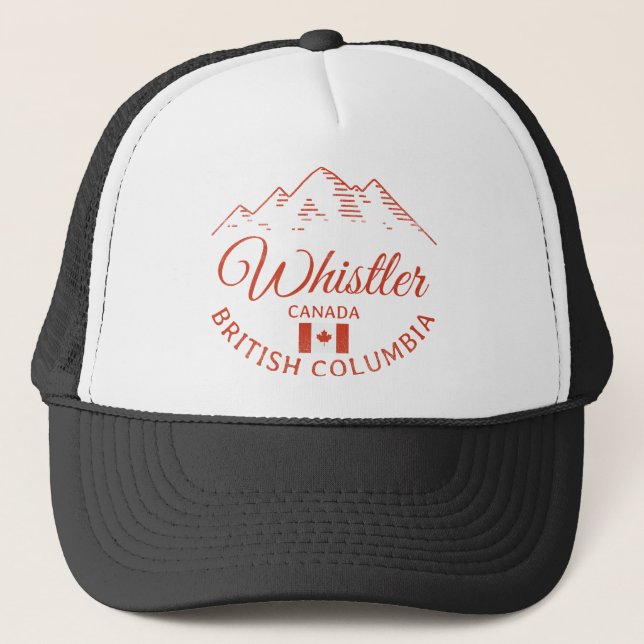 Casquette Whistler BC Canada Mountain (Devant)