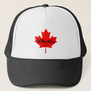 Casquette Whistler Canada 1975 Couleur Feuille d'érable roug