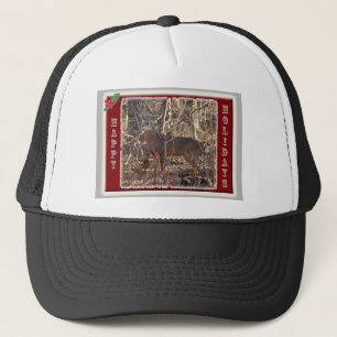 Casquette Whitetail Deer Happy Holidays Items