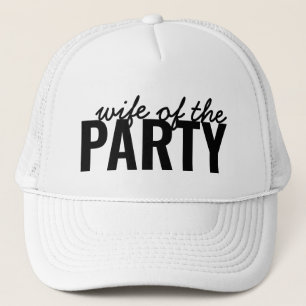 Casquette Wife of the Party Bride Trucker Hat Bachelorette
