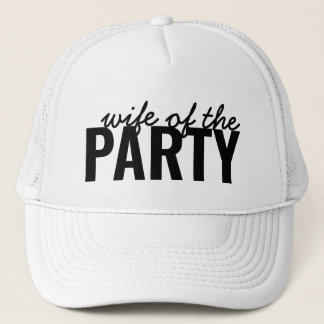 Casquette Wife of the Party Bride Trucker Hat Bachelorette
