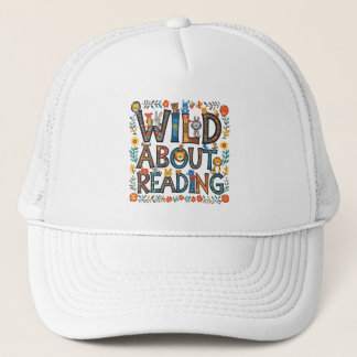 Casquette Wild About Reading Cute Jungle Animaux Livre Lover