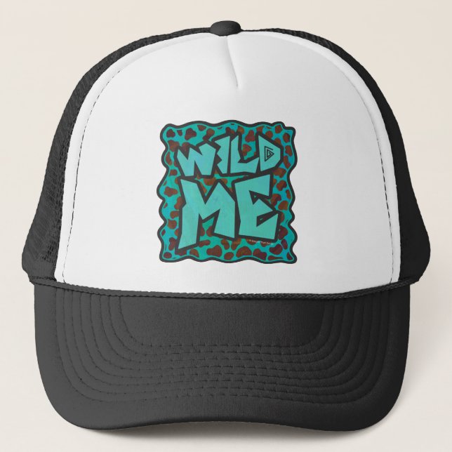 Casquette Wild me Dalmatien Conception Brown et Turquoise (Devant)