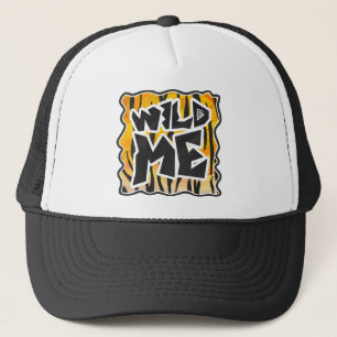 Casquette Wild Me Tiger orange et noir