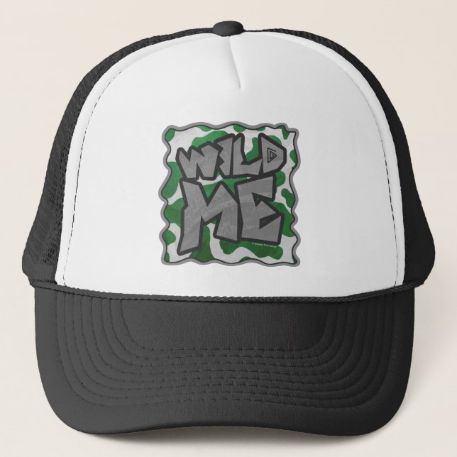 Casquette Wild Me Vache Vert et blanc Imprimer (Devant)
