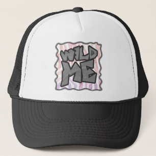 Casquette Wild Me Zebra rose et blanc