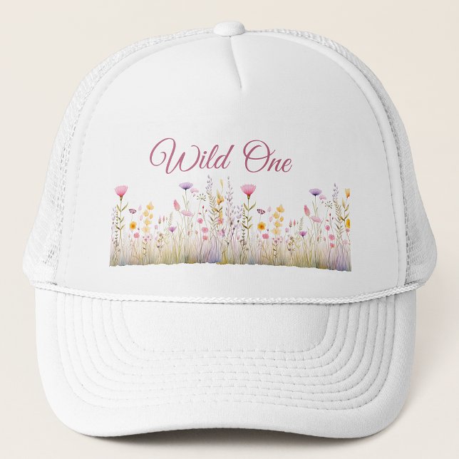 Casquette Wild One Femmes Casquette, Boho Fleur sauvage Gard (Créateur téléchargé)
