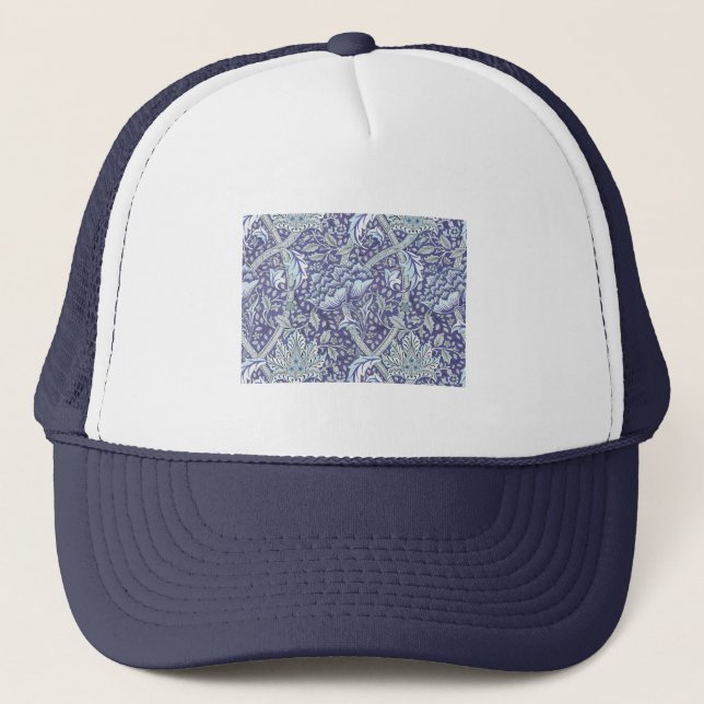 Casquette William Morris Windrush motif bleu floral (Devant)