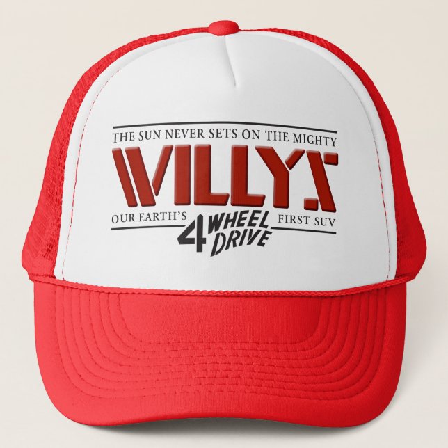 Casquette Willys 4WD Red Hat (Devant)
