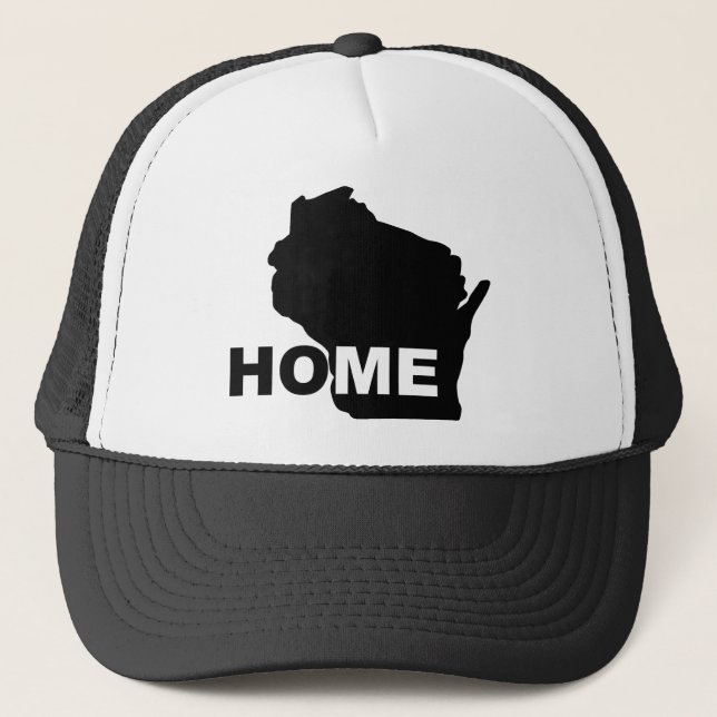 Casquette Wisconsin Maison Loin de l'État (Devant)