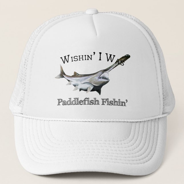 Casquette Wishin I était Paddlefish Fishin (Devant)