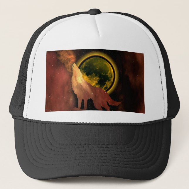 CASQUETTE WOLF HOLING DANS LA GALAXIE DE LA LUNE SPATIALE (Devant)