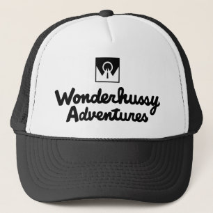 Casquette Wonderhussy Adventures Black Logo Trucker Chapeau