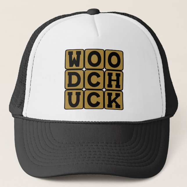 Casquette Woodchuck, marmotte (Devant)