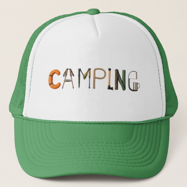 Casquette Word du camping (Devant)