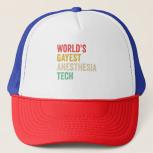 Casquette World's Gayest anesthésie Tech Funny cadeau cadeau