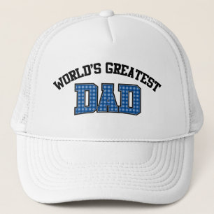 Casquette Worlds Greatest Dad Hat Plaid