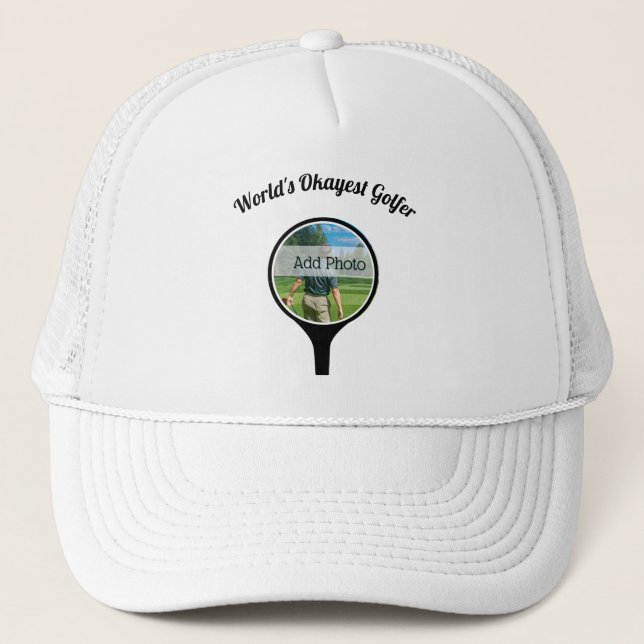 Casquette World's Okayest Golfer, Cute Golf joueurs photo (Devant)