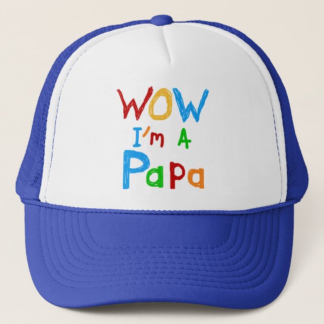 Casquette Wow, je suis un Papa Tshirts et GIfts (Devant)