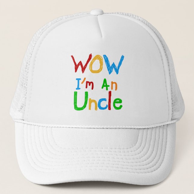 Casquette WOW Je suis un T-shirt Oncle et des GIfts (Devant)