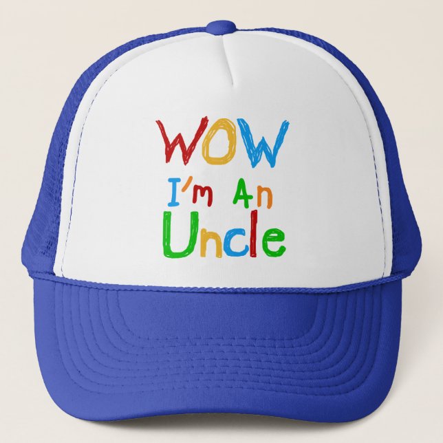 Casquette WOW Je suis un T-shirt Oncle et des GIfts (Devant)