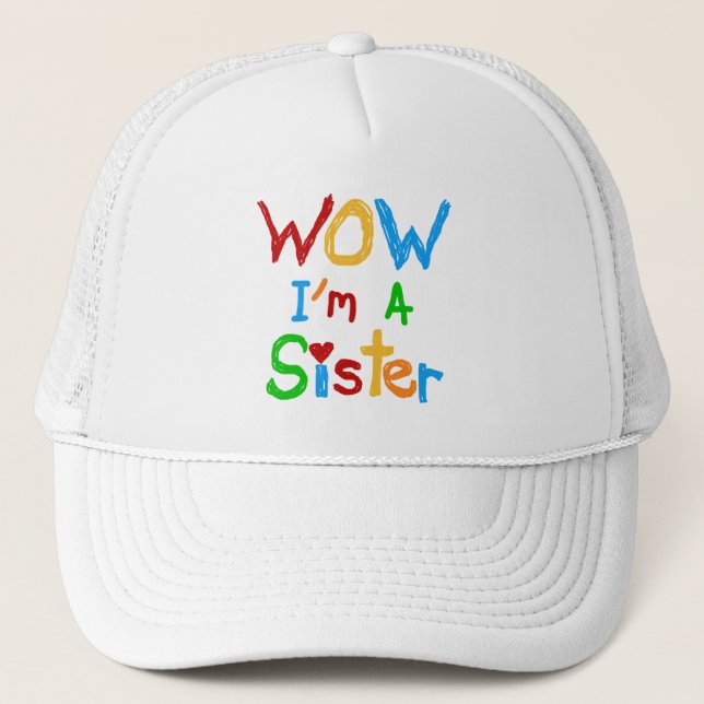 Casquette WOW Je suis une Soeur T-shirts et GIfts (Devant)