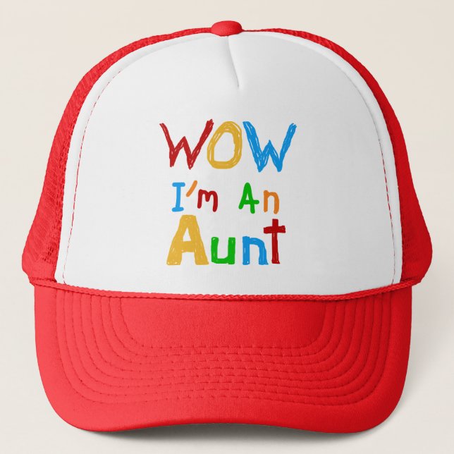 Casquette WOW Je suis une tante T-shirts et cadeaux (Devant)