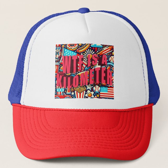 Casquette WTF Est Un Kilomètre Drôle (Devant)