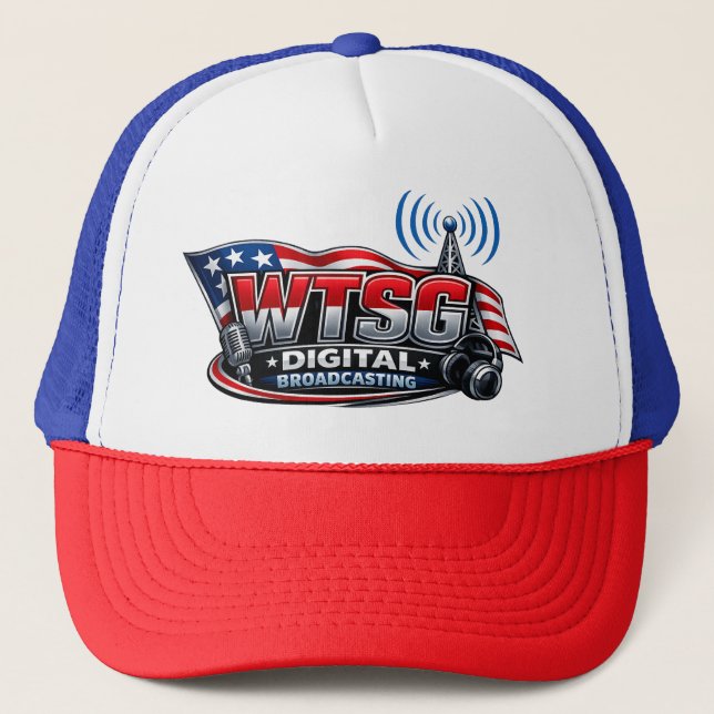 Casquette WTSG Digital Broadcasting Logo Trucker Hat (Devant)