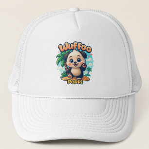 Casquette Wuffoo Poppi Chiot Mignon Kawaii Île Tropicale