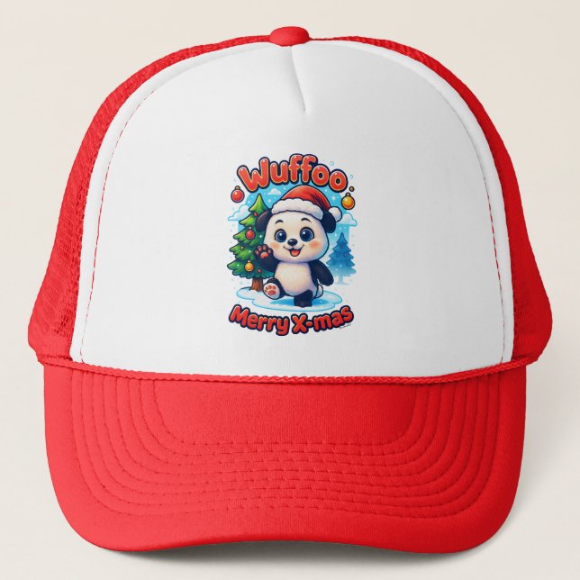 Casquette Wuffoo Poppi Merry X-mas Kawaii 3D Holiday (Devant)