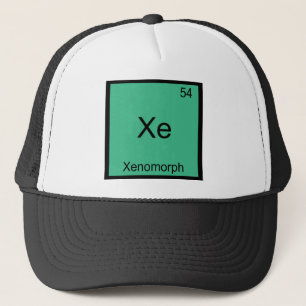 Casquette Xe - Symbole de l'élément de chimie drôle Xénomorp