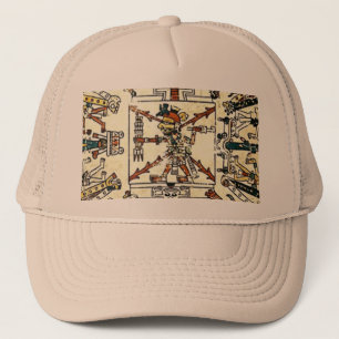 Casquette Xiuhtecuhtli Aztec Dieu de la mort