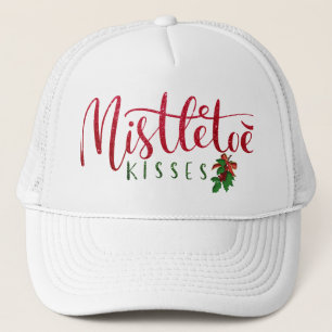 Casquette Xmas Mistletoe Kiss Parties scintillant unique cad