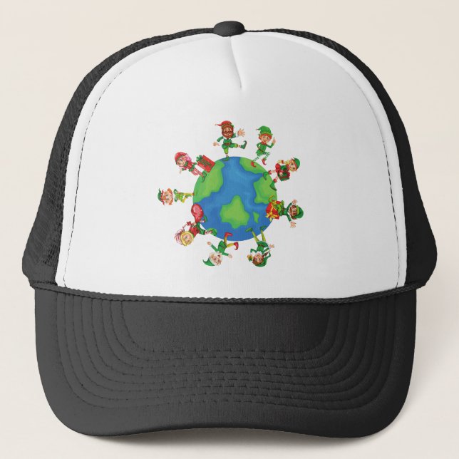 Casquette xmas santa claus elves (Devant)