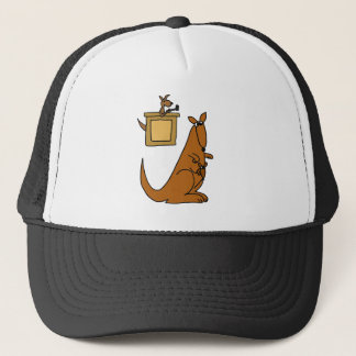 Casquette XX bande dessinée de cour de kangourou
