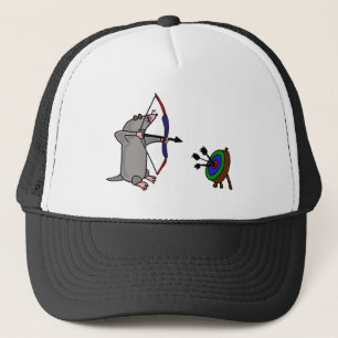 Casquette XX taupe aveugle en concurrence de tir à l'arc