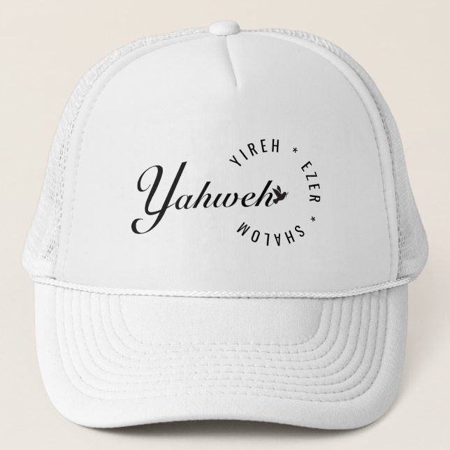Casquette Yahweh Yireh Shalom Ezer Names of God Christian Do (Devant)