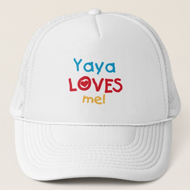 Casquette Yaya Loves Me Tshirts et cadeaux (Devant)
