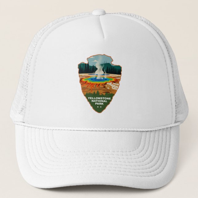 Casquette Yellowstone Grand Prismatic Spring Arrowhead (Devant)