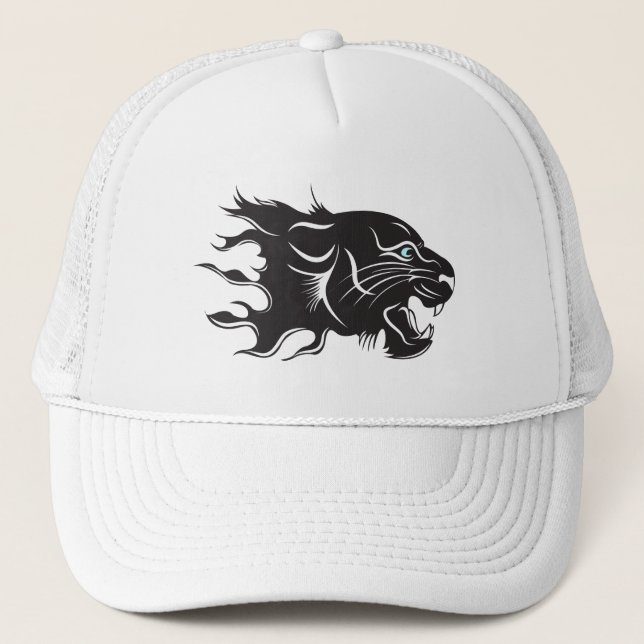 Casquette Yeux bleus de panthère noire (Devant)
